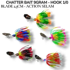 Chatter Bait Weight 9gm Hook 1/0 Kesting Bait