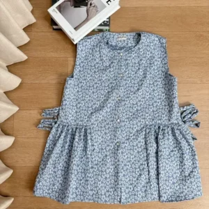 Delova Wardrobe - ELORA VEST Emboss Jaquart Modern