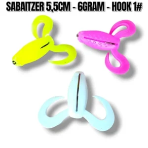 ONE PCS SABATZER SIZE 5.5CM WEIGHT 6GRM HOOK 1# KESTING BAIT FOR SNAKEFISH AND TOMAN