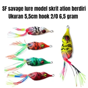 SOFT FRONG SAVAGE LURE ATION STANDING SIZE 5.5CM AND 4.5CM UMBAIT KESTING
