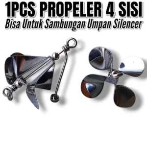 One PCS 4-Sided Propeller and Two Model Bells