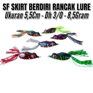 SOFT FRONG BERDIRI RANCAK LURE SIZE 5.5CM AND 4.5CM HOOK 3/0 UMBAIT KESTING