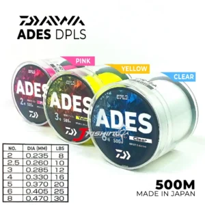 DAIWA ADES DPLS 500 M Nylon String | Made in Japan | Yellow Pink
