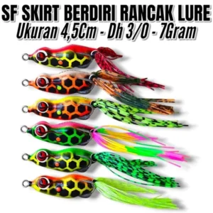 SOFT FRONG SKRIT BERDIRAN RANCAK LURE SIZE 4.5CM WEIGHT 7 GRM HOOK 3/0 UMBAIT KESTING