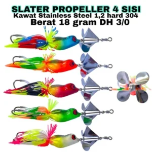 SELATER FISHING LURE PROPELLER 4 SIDES WEIGHT 18GRM KESTING BAIT FOR TOMAN FISH AND OTHERS
