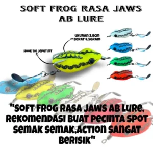 SOFT FRONG AB LURE SIZE 3.8CM WEIGHT 4.5GRM HOOK 1/0 UMBAN KESTING