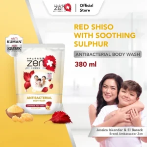 Zen Antibacterial Body Wash Shiso & Sulphur Refill 380ml