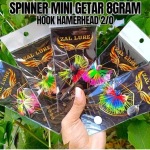 SPINNER VIBRATING ZAL LURE WEIGHT 8GRM HOOK KAMERHED 2/0 UMBAIT KESTING
