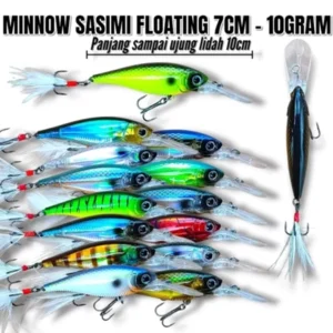Minnow Sasimi Size 7cm Weighing 10g Kesting Bait for Ampala and Others