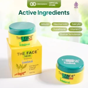 [ IMPROVED FORMULA ] THE FACE Temulawak Day & Night Cream Netto 30gr With 5% Niacinamide