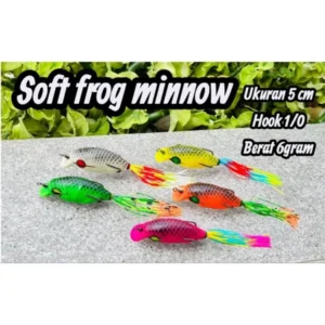 Soft Front Lure Fishing Minnow Size 5cm Weighing 6g and 6cm Weighing 7g