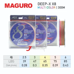 Odd PE MAGURO DEEP X X8 150M | SS 0.8 s/d SS 2 | Multi Color