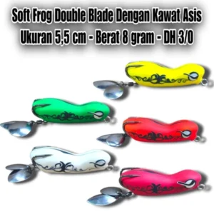SOFT FRONG ASIS LURE DOUBLE BLADE SIZE 5.5CM WEIGHT 8GRM UMBAIT KESTING