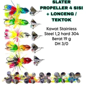 NEXT BELL/TICKTOK 4-SIDE PROPELER MODEL NOISIER TOMAN FISH KESTING BAIT AND CORK