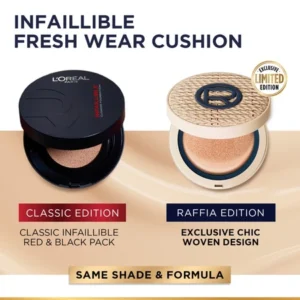 [NEW!] L'Oreal Paris Infaillible Cushion Foundation 24H - flawless coverage, Cushion with comfortable results available in 10 shades