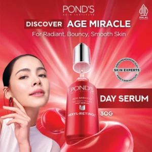 PONDS SERUM WAJAH Anti Aging +Glowing Serum with Retinol&Niacinamide 30ML