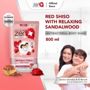 Zen Antibacterial Body Wash Shiso & Sandalwood Refill 800ml