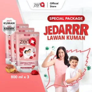 Zen Antibacterial Body Wash Shiso & Seasalt Refill 800ml isi 3pcs