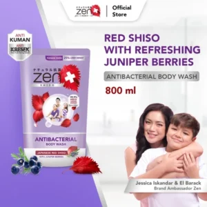 Zen Antibacterial Body Wash Shiso & Juniper Berries Refill 800ml