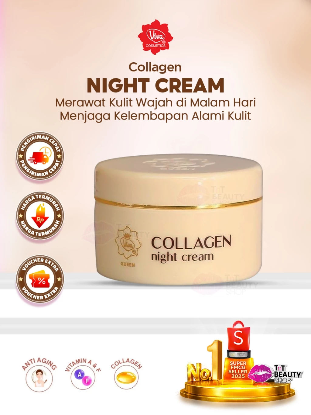 Viva Collagen Night Cream 22gr | TnT Beauty Shop