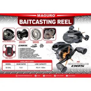 UH MAGURO DEEP-X UH Reel | 300 400 500 | Under Head | Jigging | Basics | Sea | Monster Fish | Left Handle