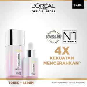 L'Oreal Paris Glycolic Bright Glowing - Toner 65ml & Serum 15ml