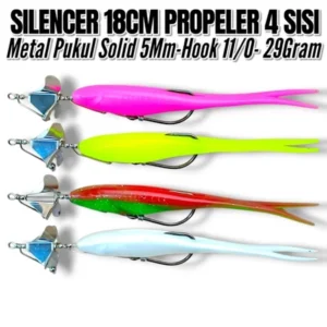 ONE PCS SILENCER 18CM WEIGHT 29GRM HOOK 11/0 KESTING BAIT FOR TOMAN FISH