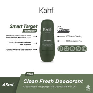 Kahf Clean Fresh Antiperspirant Deodorant Roll On 45 m