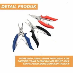 Splitting pliers for removing fishing hooks from fish mouths, can also be used for other things