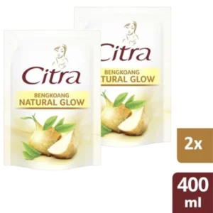 Citra Lulur Natural Glow Liquid Body Wash Refill 400 ml Twin Pack