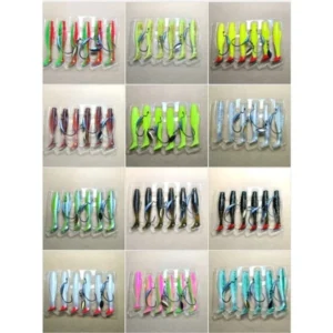 SOFT LURE SIZE 6CM CONTENTS 6PCS ADD HOOK 3PCS KESTING BAIT