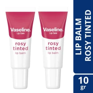 [Twinpack] Vaseline Lip Care ROSY Tinted Lip Balm Tube 10g (2 pcs) - Lip Moisturizer