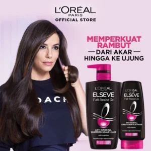 L'Oreal Paris Fall Resist 3x Anti-Hairfall Shampoo Scalp Hair Care - with Arginine Protein - Reduces Hair Loss up to 5X 400ml Hair Loss and