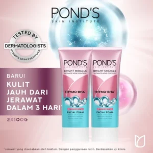 Pond's Bright Miracle Ultimate Acne Control Facial Foam 100G x2