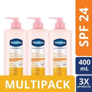 Vaseline Hand Body Lotion Healthy Bright 400 mL x3