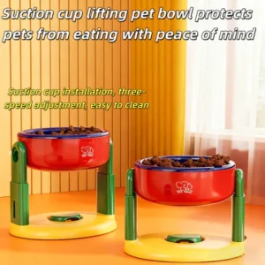 Adjustable High Leg Pet Feeding Bowl Anti-Flip