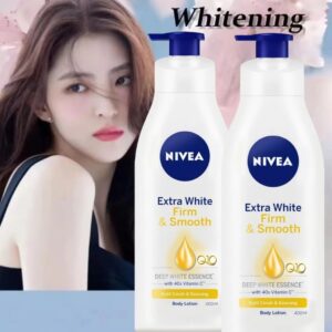 Highly effective whitener/Body whitening lotion /Moisturizing/ NIVEA Body Care Extra White Radiant & Smooth Lotion 400ML