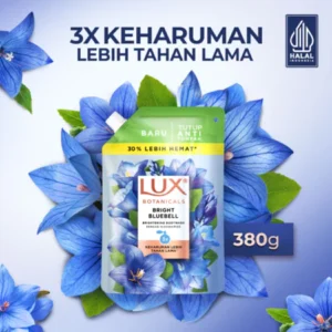 Lux Botanicals Sabun Mandi Cair Pouch Refill Bright Bluebell Body Wash 380g
