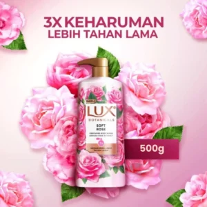 Lux Botanicals Body Wash Sabun Mandi Cair Soft Rose Pump 500g