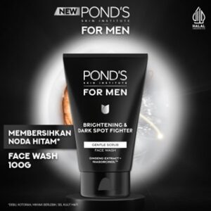 POND’S Skin Institute for Men Brightening & Dark Spot Fighter FACE SCRUB 100g- FACIAL SCRUB Pria Mencerahkan
