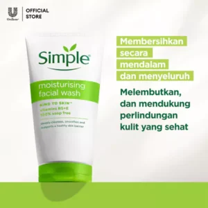Simple Facial Wash Moisturizing 150ml - Facial Wash - No Harsh Chemicals