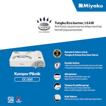 MIYAKO GAS STOVE CC-300 - Image 8