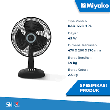 MIYAKO FAN DESK FAN KAD-1228 H PL