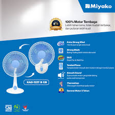 MIYAKO FAN DESK FAN KAD-1227 B GB - Image 6