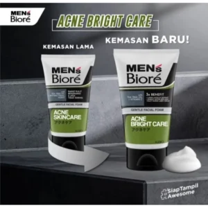 Men's Biore Gentle Facial Foam Acne Bright Care