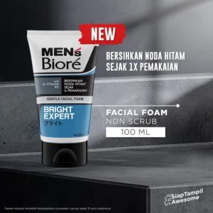 Men's Biore Gentle Facial Foam Bright Expert