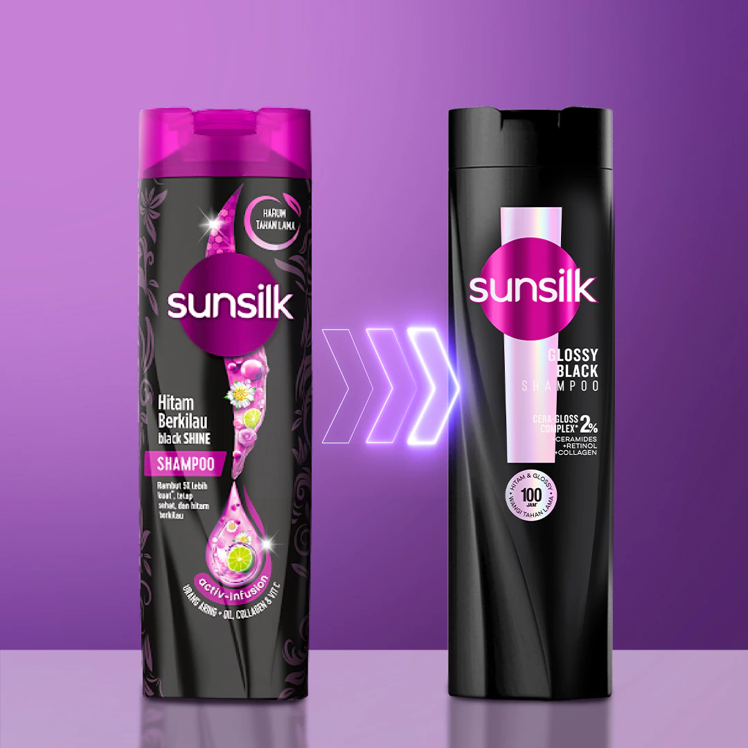 SUNSILK SHP GLOSSYBLACK 36X160ML