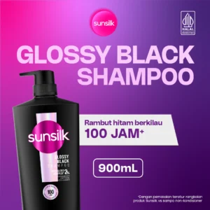 SUNSILK SHP GLOSSYBLACK 6X900ML