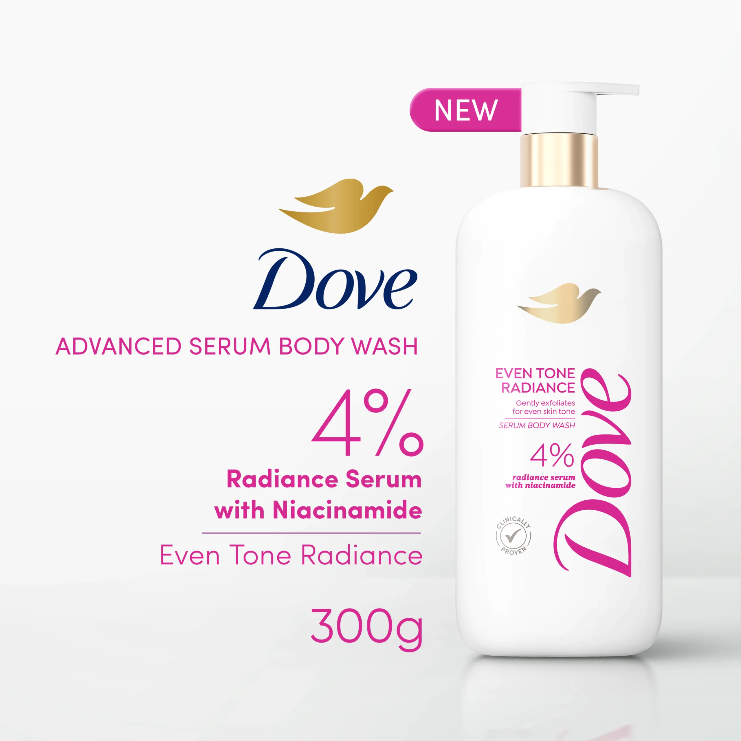 DOVE BODYWASH EVEN TONE IND 12X300ML