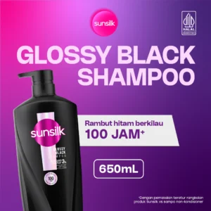 SUNSILK SHP GLOSSYBLACK 6X650ML